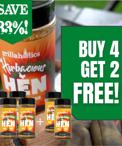 Grillaholics Herbacious Hen - Buy 4 Get 2 FREE!