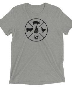 SMOKING MEAT & SIPPING BOURBON BBQ TEE